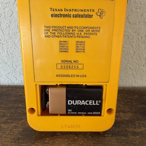 Vintage Texas Instruments TI Little Professor Calculator 1976 Tested Works - Picture 3 of 6